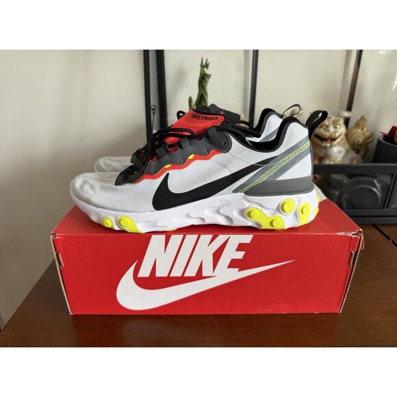 Size 9.5 - Nike React Element 55 SE Platinum Crimson main image 4